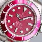 CLASSIC 40MM CUSTOM DARK PINK BEZEL WATCH
