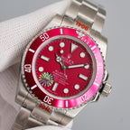 CLASSIC 40MM CUSTOM DARK PINK BEZEL WATCH
