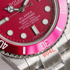 CLASSIC 40MM CUSTOM DARK PINK BEZEL WATCH