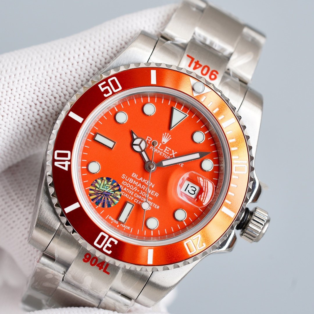 CLASSIC 40MM CUSTOM ORANGE DIVE WATCH