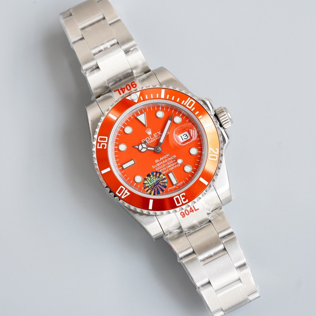 CLASSIC 40MM CUSTOM ORANGE DIVE WATCH
