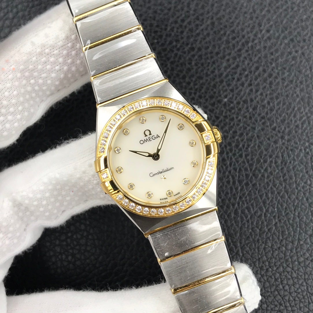 VARELLO CLASSIC 28MM QUART DIAMOND BEZEL MOP DIAL
