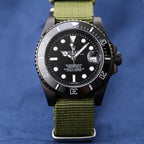 CLASSIC 40MM CERAMIC BEZEL TEXTILE STRAP DIVE WATCH