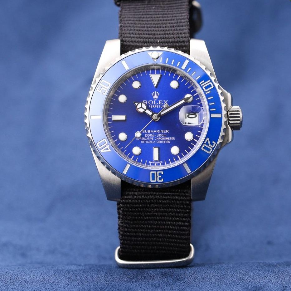CLASSIC 40MM CERAMIC BEZEL TEXTILE STRAP DIVE WATCH