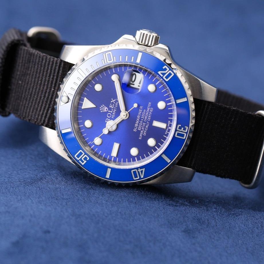 CLASSIC 40MM CERAMIC BEZEL TEXTILE STRAP DIVE WATCH