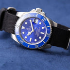 CLASSIC 40MM CERAMIC BEZEL TEXTILE STRAP DIVE WATCH