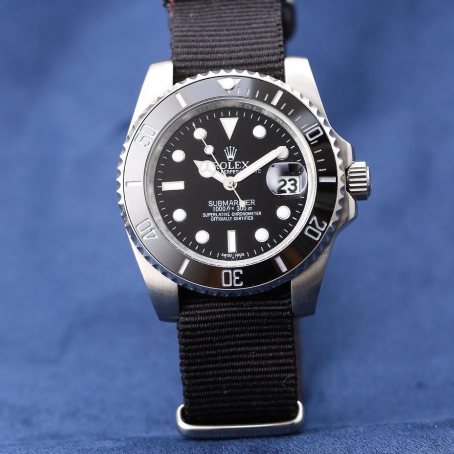 CLASSIC 40MM CERAMIC BEZEL TEXTILE STRAP DIVE WATCH