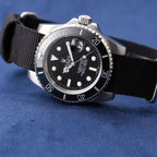 CLASSIC 40MM CERAMIC BEZEL TEXTILE STRAP DIVE WATCH