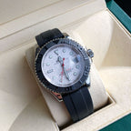 CLASSIC BLACK BEZEL WHITE DIAL WATCH