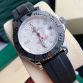 CLASSIC BLACK BEZEL WHITE DIAL WATCH
