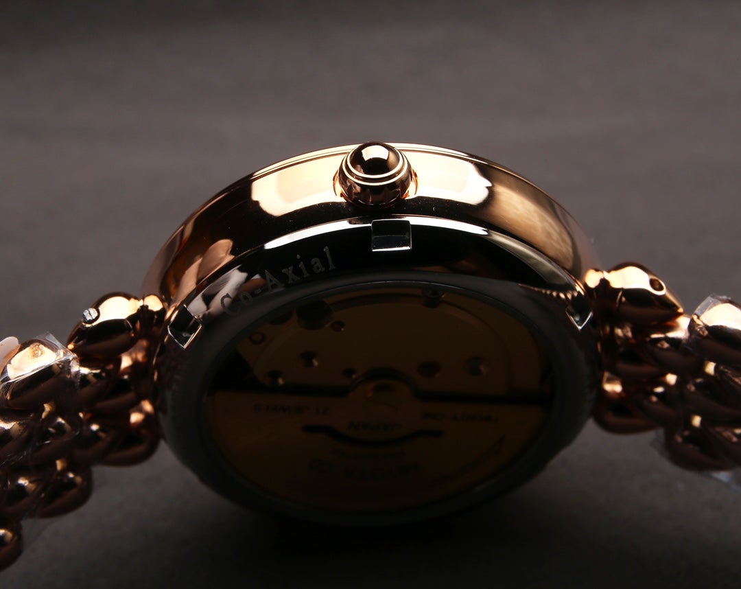 VARELLO CLASSIC PRESTIGE 32MM ROSE GOLD DIAMOND BEZEL MOP DIAL