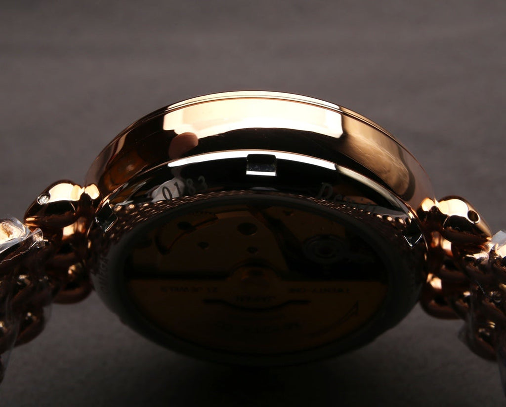 VARELLO CLASSIC PRESTIGE 32MM ROSE GOLD DIAMOND BEZEL MOP DIAL