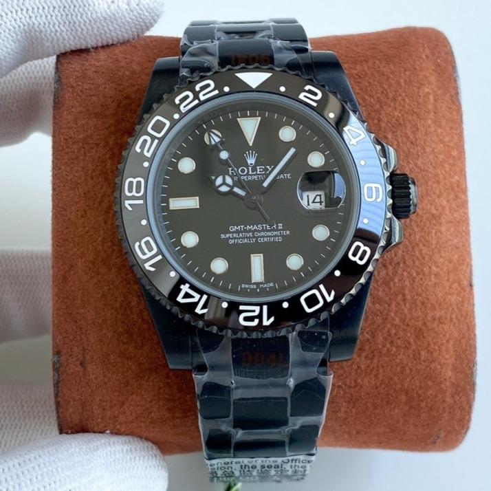 CLASSIC CUSTOM ALL-BLACK GMT WATCH