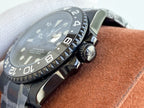 CLASSIC CUSTOM ALL-BLACK GMT WATCH