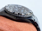 CLASSIC CUSTOM ALL-BLACK GMT WATCH