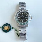 CLASSIC CUSTOM GREEN & BLACK BEZEL GMT LIMITED EDITION WATCH