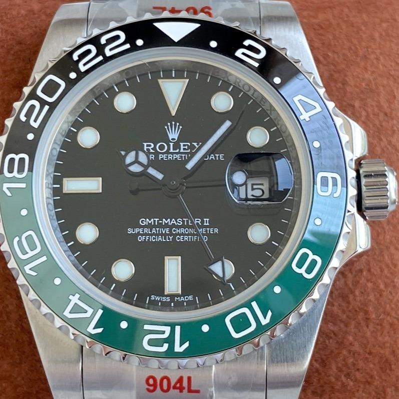 CLASSIC CUSTOM GREEN & BLACK BEZEL GMT LIMITED EDITION WATCH
