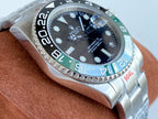 CLASSIC CUSTOM GREEN & BLACK BEZEL GMT LIMITED EDITION WATCH