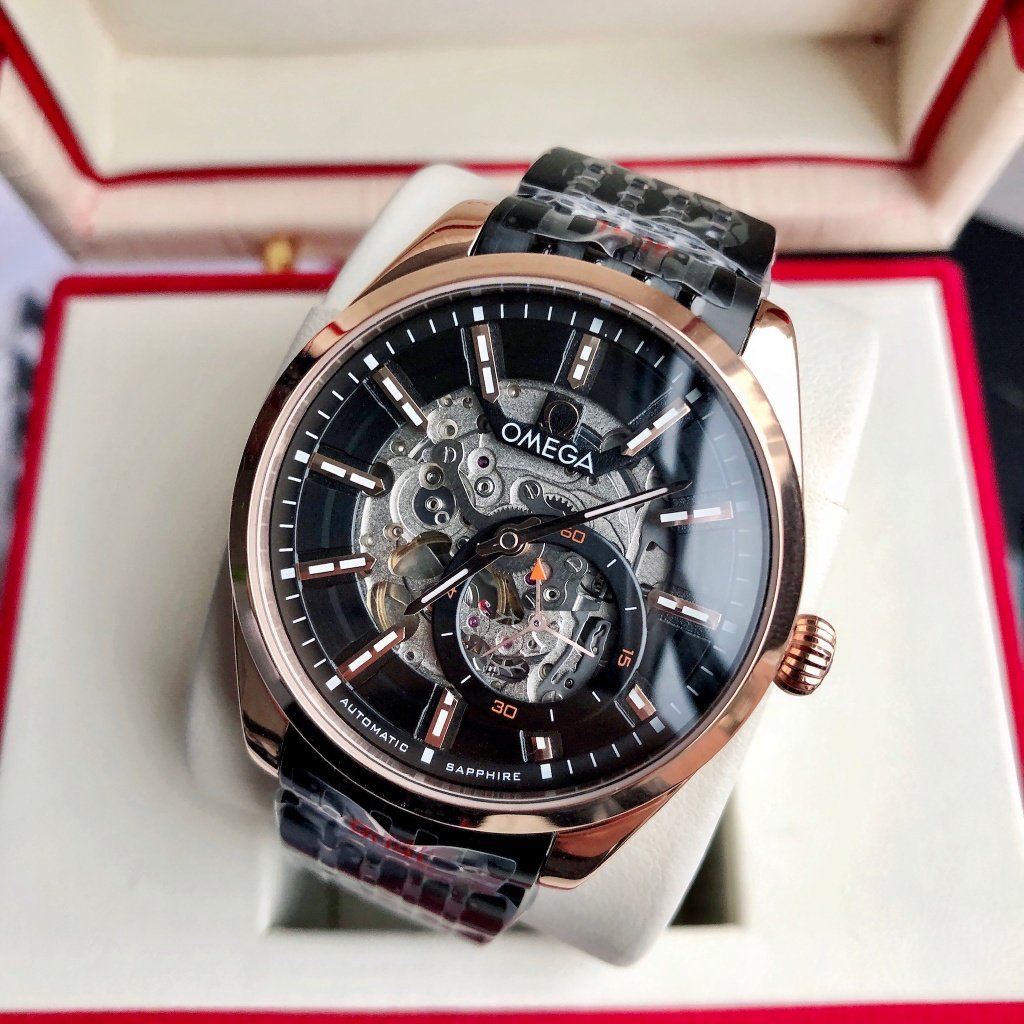 VARELLO CLASSIC SKELETON DIAL ROSE GOLD CASE