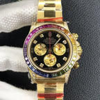 CLASSIC GOLD-TONE CUSTOM RAINBOW-STYLE WATCH
