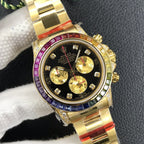 CLASSIC GOLD-TONE CUSTOM RAINBOW-STYLE WATCH
