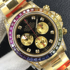 CLASSIC GOLD-TONE CUSTOM RAINBOW-STYLE WATCH