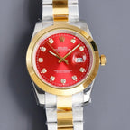 CLASSIC 41MM SMOOTH BEZEL DIAMOND NUMERAL WATCH