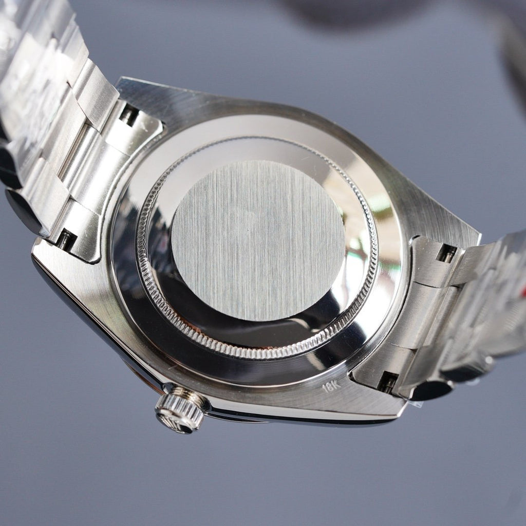 CLASSIC 41MM STAINLESS STEEL SMOOTH BEZEL DIAMOND NUMERAL WATCH