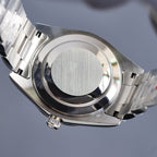 CLASSIC 41MM STAINLESS STEEL SMOOTH BEZEL DIAMOND NUMERAL WATCH