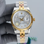 CLASSIC 41MM TWO-TONE GREY DIAL STEEL BRACELET WATCH