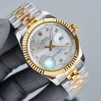 CLASSIC 41MM TWO-TONE GREY DIAL STEEL BRACELET WATCH