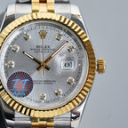 CLASSIC 41MM TWO-TONE GREY DIAL STEEL BRACELET WATCH