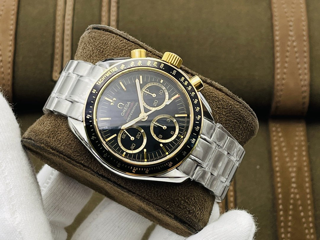 VARELLO CLASSIC SPORT CHRONOGRAPH WATCH BLACK GOLD