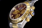 CLASSIC CUSTOM TWO-TONE RED PEARL DIAL WATCH