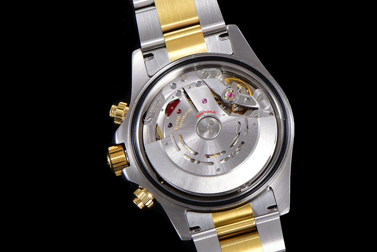 CLASSIC CUSTOM TWO-TONE RED PEARL DIAL WATCH