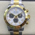 CLASSIC TWO-TONE PANDA-STYLE DIAL CHRONOGRAPH WATCH