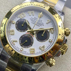 CLASSIC TWO-TONE PANDA-STYLE DIAL CHRONOGRAPH WATCH