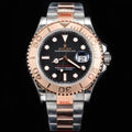 CLASSIC ROSE GOLD-TONE CASE BLACK DIAL WATCH