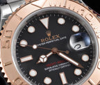 CLASSIC ROSE GOLD-TONE CASE BLACK DIAL WATCH
