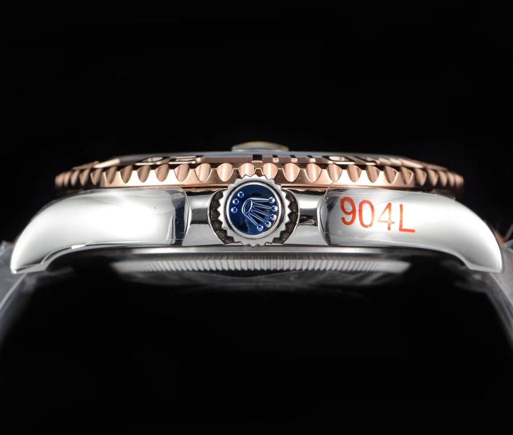 CLASSIC ROSE GOLD-TONE CASE BLACK DIAL WATCH