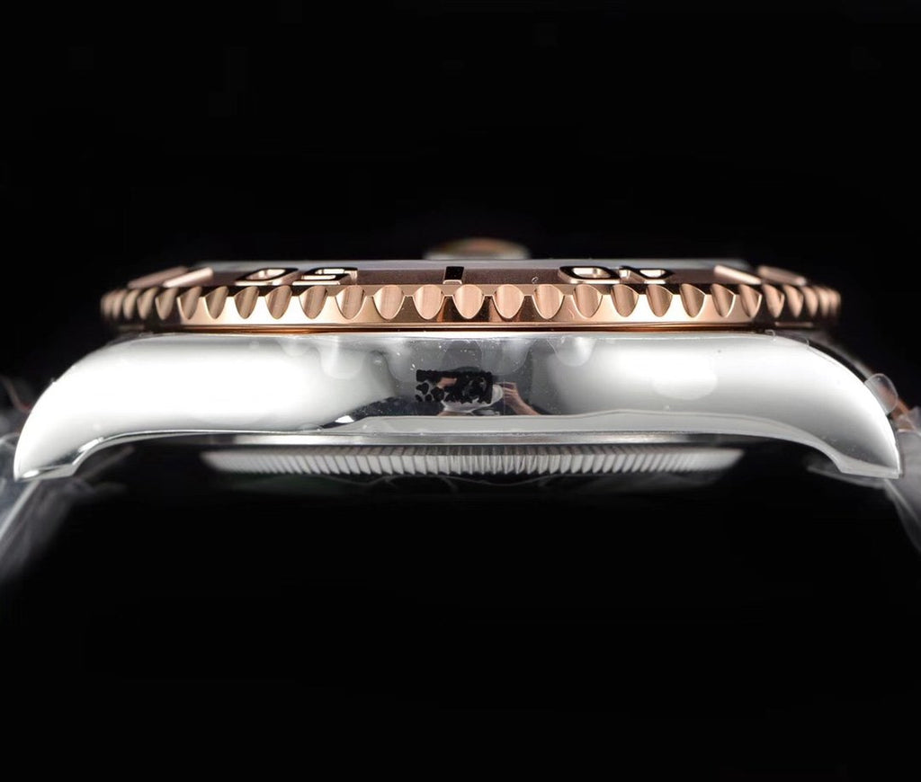 CLASSIC ROSE GOLD-TONE CASE BLACK DIAL WATCH