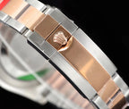 CLASSIC ROSE GOLD-TONE CASE BLACK DIAL WATCH
