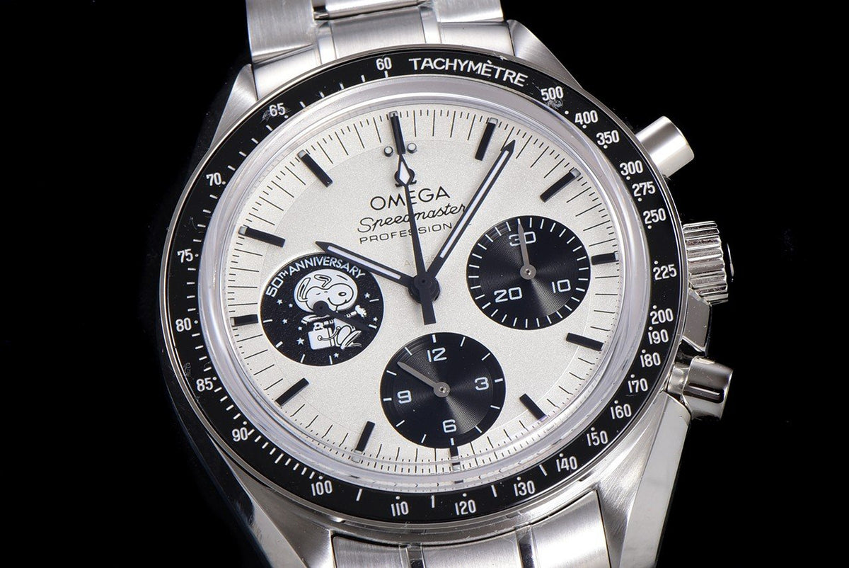 VARELLO CLASSIC BLACK BEZEL CHRONOGRAPH WATCH