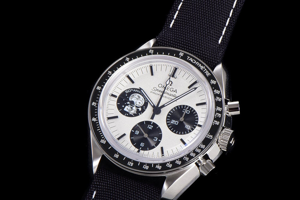 VARELLO CLASSIC BLACK BEZEL TEXTILE STRAP CHRONOGRAPH WATCH