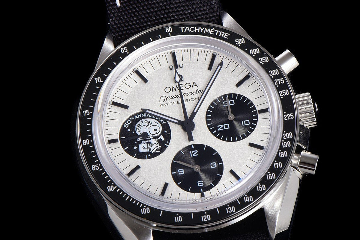VARELLO CLASSIC BLACK BEZEL TEXTILE STRAP CHRONOGRAPH WATCH