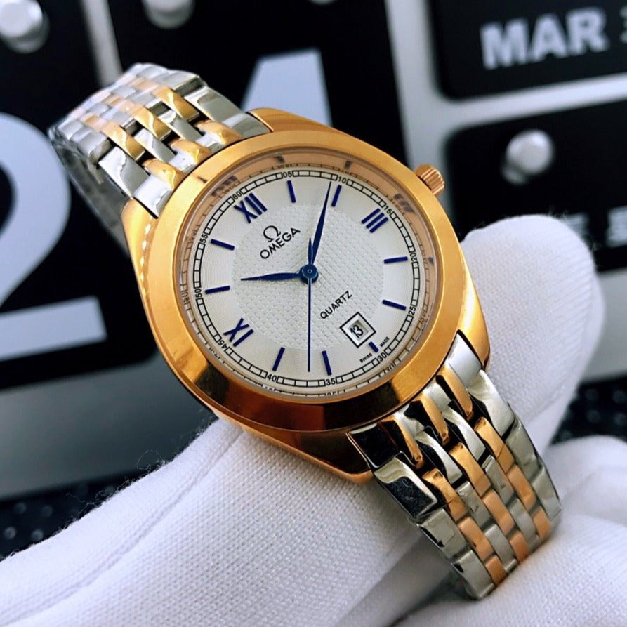 VARELLO CLASSIC 33MM QUARTZ GOLD STEEL