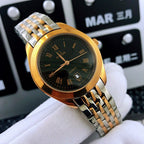 VARELLO CLASSIC 33MM QUARTZ GOLD STEEL BLACK DIAL