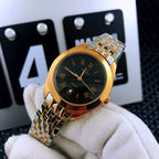 VARELLO CLASSIC 33MM QUARTZ GOLD STEEL BLACK DIAL