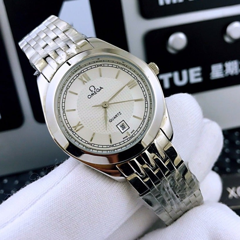 VARELLO CLASSIC 33MM QUARTZ STEEL WHITE DIAL