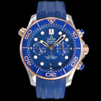 VARELLO CLASSIC DIVER 300M CHRONOGRAPH BLUE ROSE GOLD